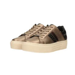 Sneakers con effetto brillantinato