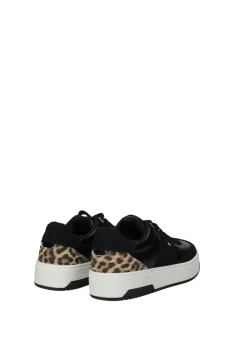 Sneakers donna black PU gomma – 1314409A