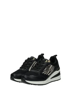 Sneakers donna black/white PU gomma – 1272103B