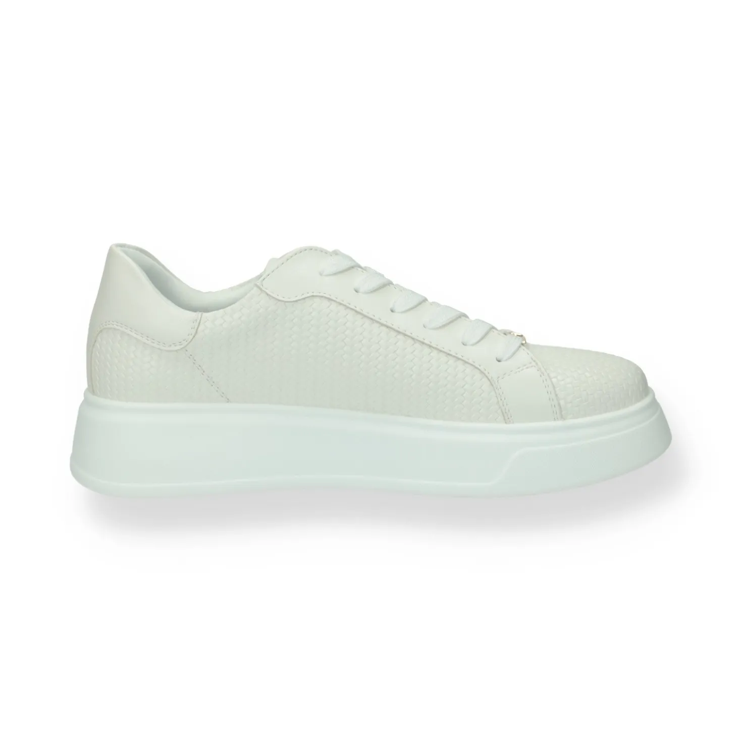 Sneakers platform con logo