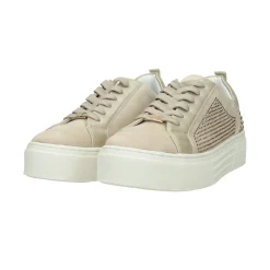 Sneakers ricoperte da strass. Tacco alto: 5 cm