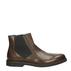 Stivaletti Chelsea grigi in vera pelle.