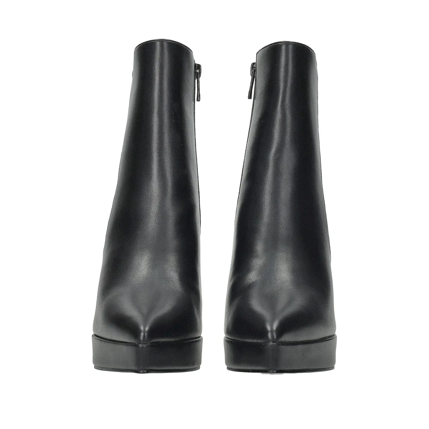 Stivaletti con dettagli stretch.Tacco alto 12cm