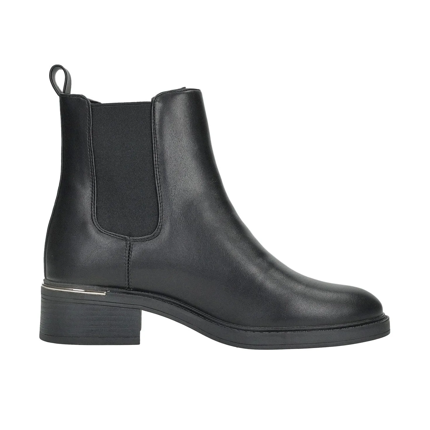 Stivaletti con dettaglio metallizzato.Tacco alto 4cm