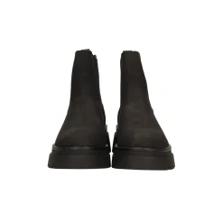 Stivaletti platform scamosciati. Tacco alto 5cm