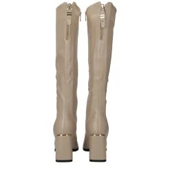 Stivali con doppia zip. Tacco alto 8cm