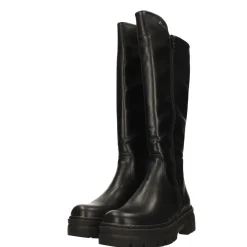 Stivali platform con suola in gomma. Tacco alto 5cm