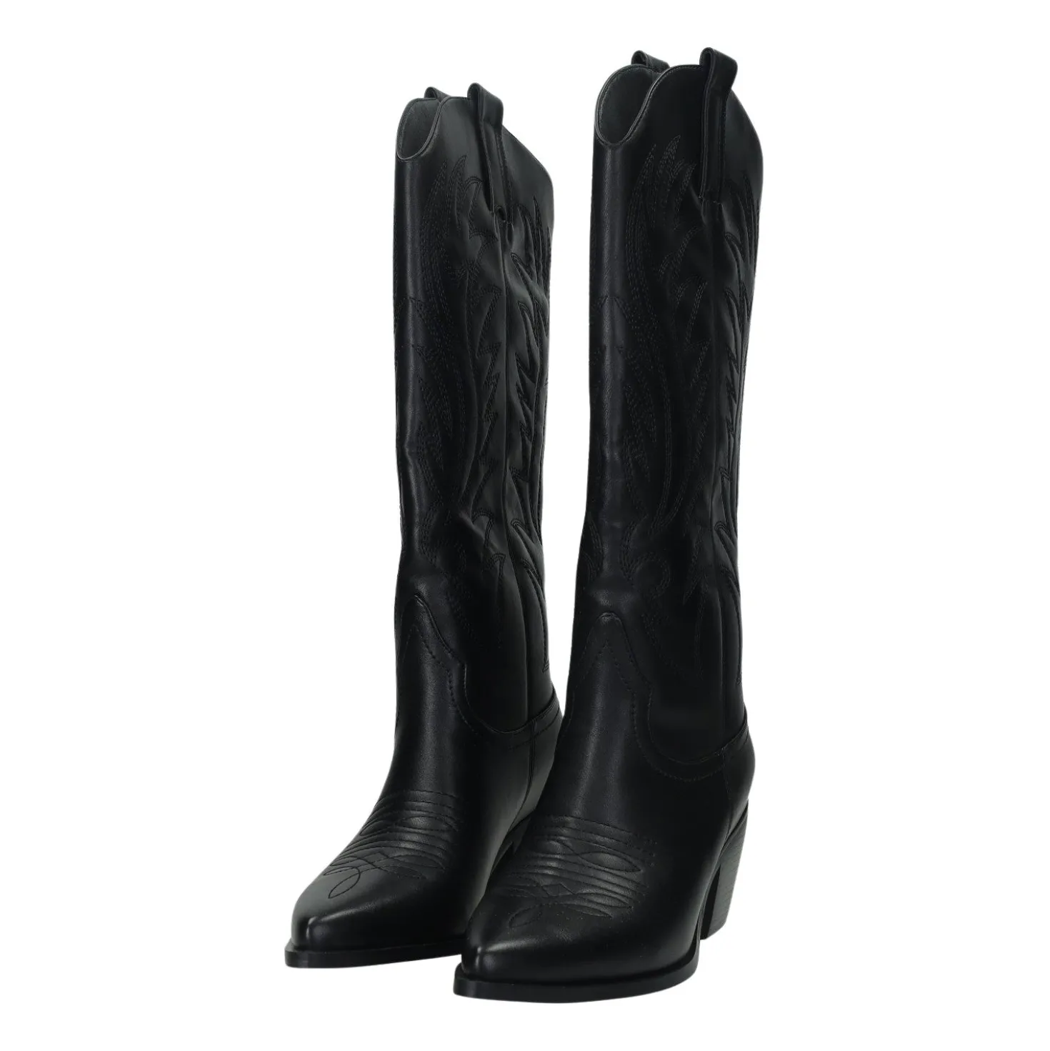 Texani neri. Tacco alto 7cm